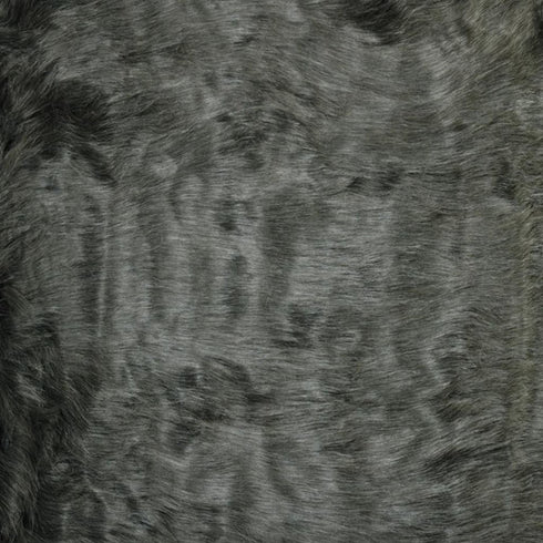 2' X 3' Black Faux Sheepskin Animal Print Washable Area Rug